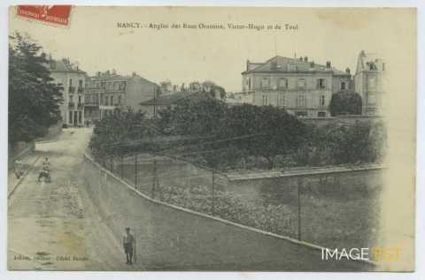 Angle des rues Oratoire, Victor Hugo et de Toul (Nancy)